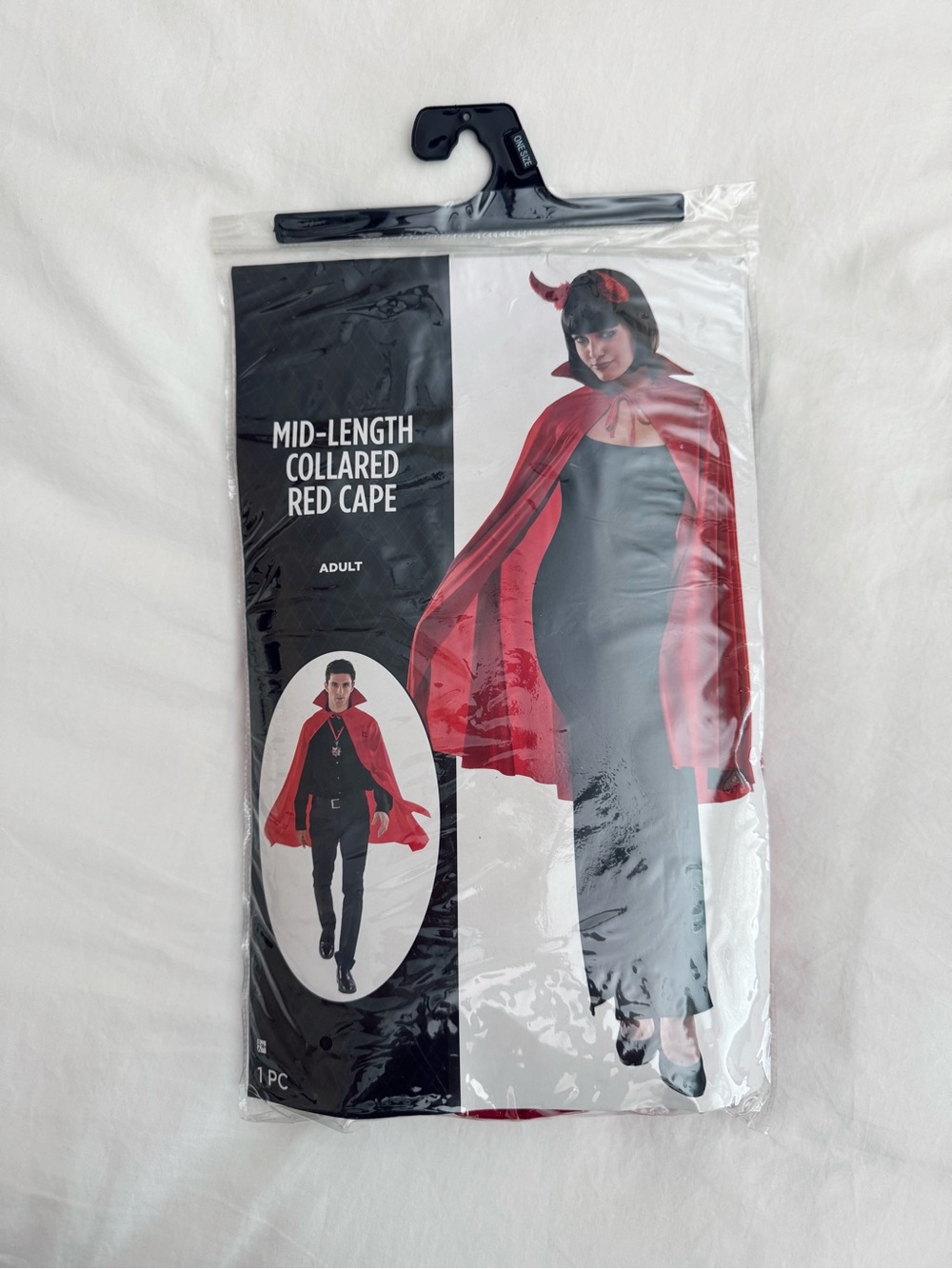 Mid-Length Collared Red Cape for Kids - Classic Costume Accessory